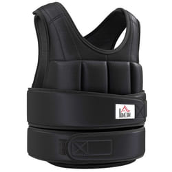 HOMCOM - gilet lesté - Tissu - 50x1x60cm - Noir