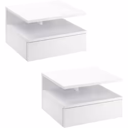 Ce lot de 2 tables de chevet murales design contemporain vous permettra d'aménager votre chambre avec style et élégance. Chac ...