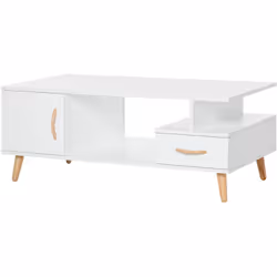 Cette superbe table basse rectangulaire design scandinave apportera une touche d'élégance supplémentaire à votre intérieur. D ...