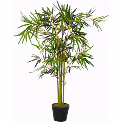 Ajoutez une touche de vert dans votre salon, bureau, entrée, terrasse avec ce splendide bambou artificiel. Grâce à sa quantit ...