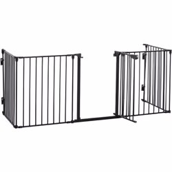 Description générale Cette barrière de sécurité parc enclos chien modulable pliable 2 en 1 offre un maximum de sécurité pour ...