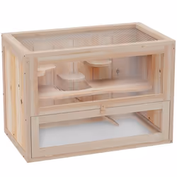 Cage pour hamsters souris ron 60x35x42cm Beige
