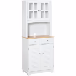 Description générale Cette jolie armoire de cuisine alliant un placard double porte acrylique et un placard double porte pers ...