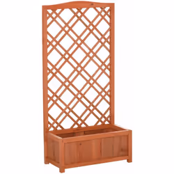 Description générale Cette jardinière sur pied avec treillis en bois de sapin est idéale pour embellir votre extérieur. Elle ...