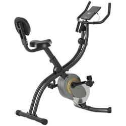 HOMCOM - vélo dappartement - Acier - 113x65x120cm - Gris Noir