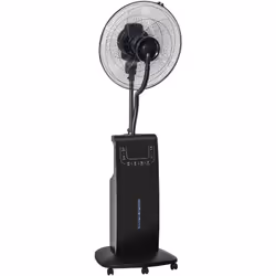 Homcom - Ventilateur sur pied 90W 3 vitesses D44.5cm Noir