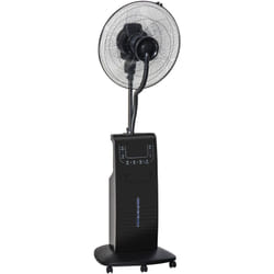 Homcom - Ventilateur sur pied 90W 3 vitesses D44.5cm Noir