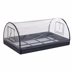 Mini serre de jardin - OUTSUNNY - Serre à tomates - Bois sapin - Bâche PVC - Protection anti-UV