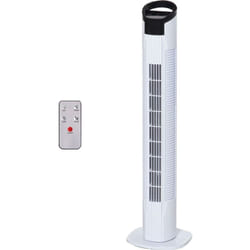 Homcom - Ventilateur colonne oscillant 50W 3 vitesses H78,5cm D20cm Blanc-Noir