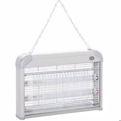 Outsunny Lampe UV anti-insectes anti moustique tue mouche électrique destructeur d'insectes 20 W gris