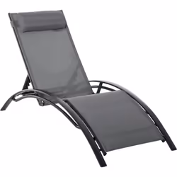Ce bain de soleil design contemporain sera idéale pour profiter au mieux des beaux-jours ! Doté d'une robuste structure en al ...