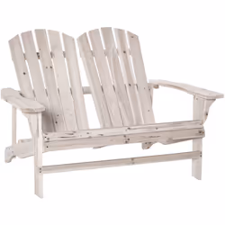 Description générale Ce joli banc de jardin 2 places design Adirondack ajoutera une touche nordique élégante à votre extérieu ...