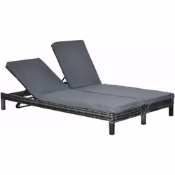 Ce superbe bain de soleil 2 places grand confort vous permettra de profiter pleinement du soleil dans votre jardin, sur votre ...