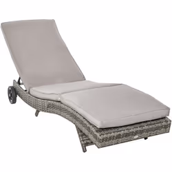 Ce magnifique bain de soleil grand confort fourni avec matelas déhoussable vous permettra de profiter pleinement du soleil da ...