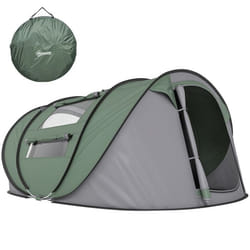 Outsunny - tente camping - Polyester - 263x220x123cm - Vert