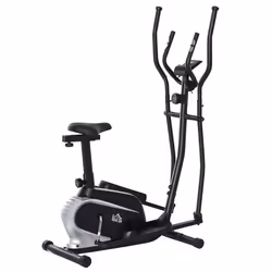 HOMCOM - vélo elliptique - Acier - 103x62x151cm - Noir