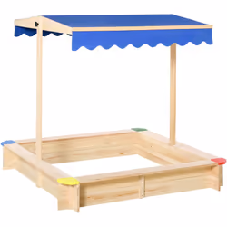 Ce magnifique bac à sable carré en bois permettra à votre enfant de façonner tous les chateaux de ses rêves. Equipé d'un toit ...