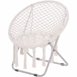 Cette magnifique loveuse en macramé coton polyester avec franges ajoutera une touche bohème chic à votre intérieur ou extérie ...