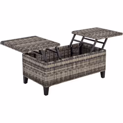 Description générale Apportez une touche d'élégance à votre intérieur ou extérieur avec cette superbe table basse relevable. ...