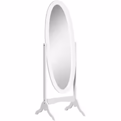 Description générale Ce miroir à pied ovale au style shabby chic s'intègre harmonieusement dans votre chambre ou dressing. So ...