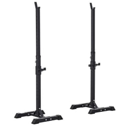 Homcom - Support de musculation repose haltères charge Max. 150 Kg Noir