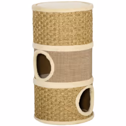 Description générale Cette tour à griffer pour chat, recouverte de sisal naturel et de cordes d'algues, est l'accessoire idéa ...