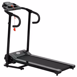 Tapis de course électrique pliable programmable 10 Km/h max. écran LCD multifonction noir