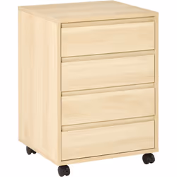 Description générale Ce caisson de bureau est la solution idéale pour organiser vos documents et fournitures. Avec ses 4 tiro ...