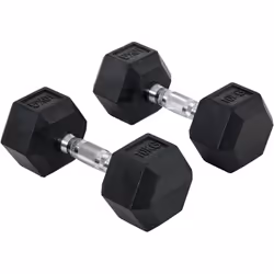 Avec cet ensemble d'haltères courtes (total de 20 Kg), vous disposez d'une sélection illimitée d'exercices de musculation pou ...
