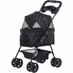 Description générale Cette superbe poussette buggy est conçue pour faciliter les déplacements de votre animal de compagnie, q ...