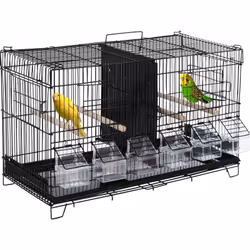 Description générale Cette cage est idéale pour accueillir vos oiseaux. Elle est dotée de mangeoires, perchoirs, d'un plateau ...