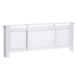 Cache-radiateur design contemporain longueur extensible 145-2095 x 205 x 825 cm MDF blanc