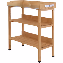Description générale Cette table de rempotage en bois de sapin pré-huilé offre un espace de plantation pratique pour vos fleu ...