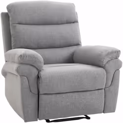 Description générale Ce fauteuil de relaxation inclinable avec repose-pied ajustable en tissu vous offrira une expérience uni ...