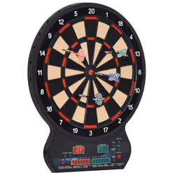 Cible jeu de fléchettes électronique 27 jeux principaux jusqu'à 8 joueurs affichage LED noir
