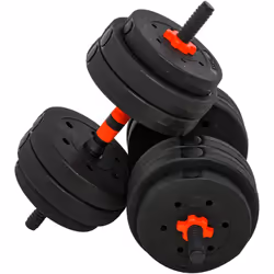 Avec cet ensemble d'haltères courtes (total de 25 Kg), vous disposez d'une sélection illimitée d'exercices de musculation pou ...
