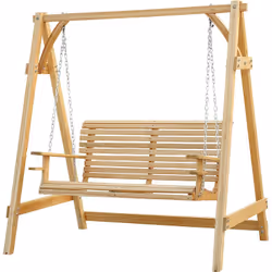 Cette superbe balancelle de jardin 2 places en bois de mélèze pré-huilé sera parfaite pour vous détendre et faire un break au ...