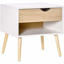 Ce magnifique chevet design scandinave apportera une touche d'élégance supplémentaire à votre intérieur. Doté d'un tiroir cou ...
