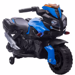 Caractéristiques : - Moto électrique enfant 6 V, vitesse max. de 3 Km/h, convient aux enfants de 18 à 48 mois - Design au plu ...