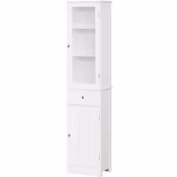 Description générale Avec ses dimensions compactes, ce meuble colonne s'intègre parfaitement dans votre salle de bain ou sall ...