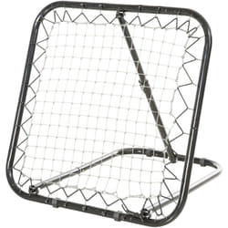 Homcom - Filet de rebond de football pliable - inclinaison réglable 5 positions - dim. 84L x 78l x 78H cm - piquets d'ancrage inclus filet pe blanc