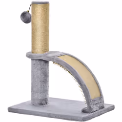 Ce modèle d'arbre à chat griffoir/grattoir design est équipé de 2 sisals (un tronc, l'autre pont), d'un jeu de boule suspendu ...