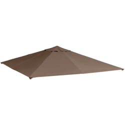Toile de rechange pour pavillon tonnelle tente 3 x 3 m polyester haute densité 180 g/m² revêtement pa anti-UV chocolat