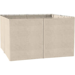 Outsunny - Parois latérales de rechange barnum tonnelle 3 x 4 m - 2 systèmes d'attache boucles ou crochets - bâches de rechange zippées, avec velcro