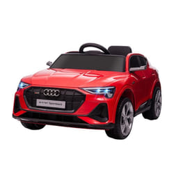 Voiture véhicule électrique enfant e-tron Sportback S line 12 V - V. max. 8 Km/h - effets sonores, lumineux - télécommande, port USB, MP3 - rouge