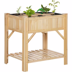 Description générale Cette superbe jardinière sur pieds en bois de sapin vous permettra de faire vos plantations de légumes, ...