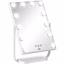 Ce splendide miroir lumineux LED Hollywood tactile inclinable diffusera une lumière harmonieuse idéale pour se maquiller ou s ...