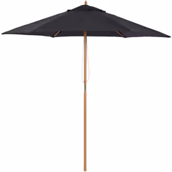 Ce grand modèle de parasol droit dimensions Ø 2,5 x 2,3H m en bois vous offrira une protection optimale contre le soleil. Ave ...