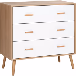 Description générale Cette splendide commode design scandinave dotée de 3 tiroirs coulissants vous permettra de ranger vos vê ...