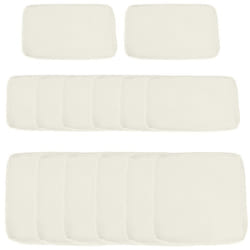 Housses de rechange - Outsunny - lot de 14 coussins salon de jardin zippées déperlant - polyester - crème